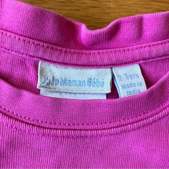 Jojo Maman Bebe Pink Stripes Appliqué Elephant Animal Cotton Pajamas 2-3 - Picture 2 of 6